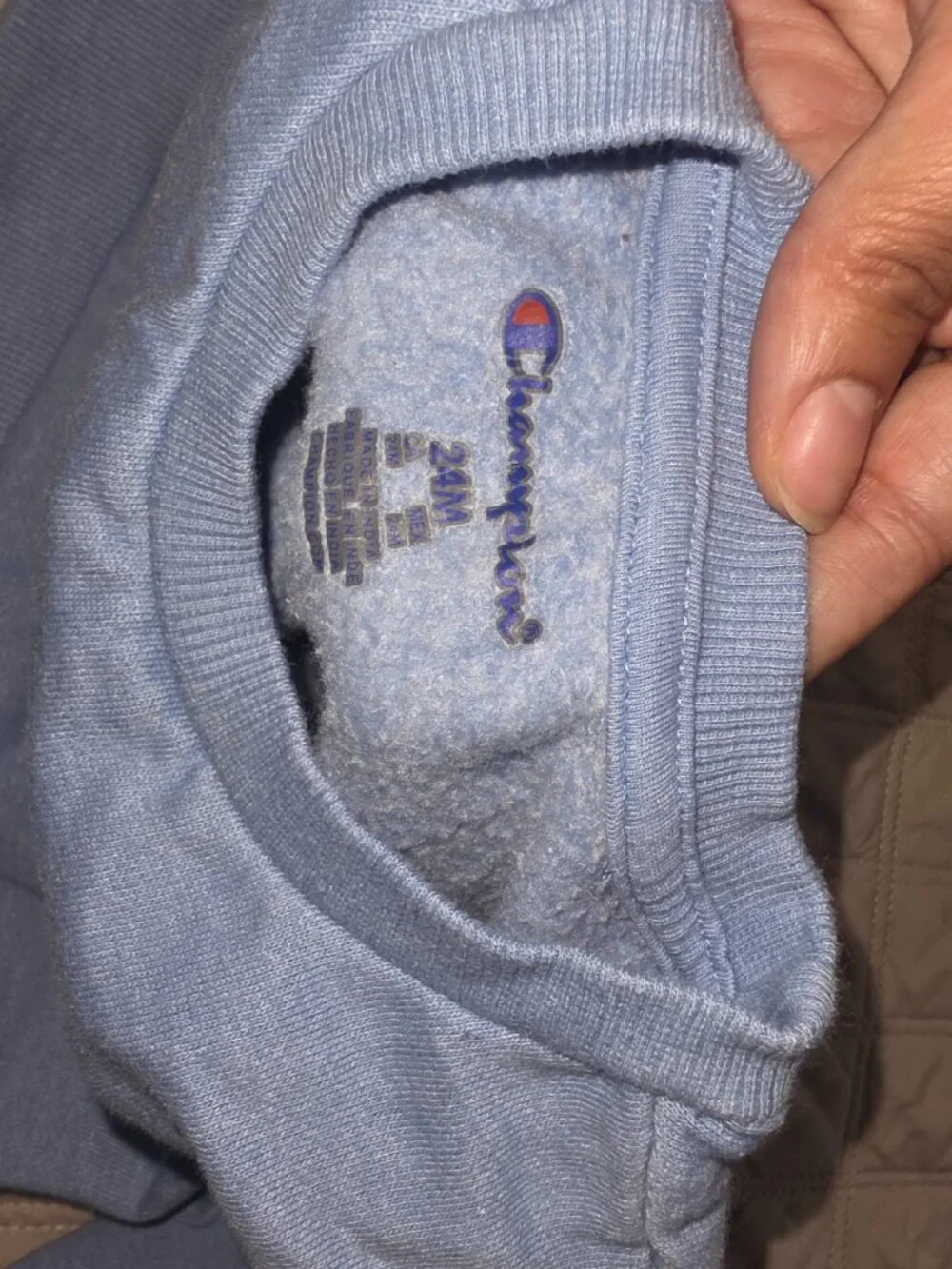 Champion Baby Toddler 2-Piece Fleece Jogger Set Light Blue 24M